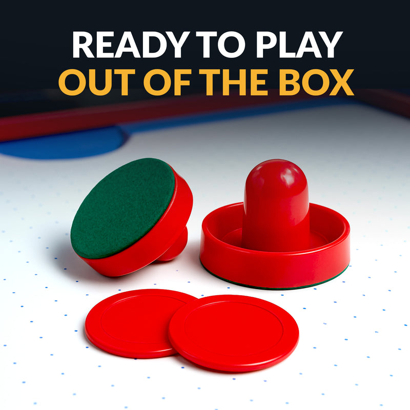 Hathaway BG1008 striker and puck set arranged on white background
