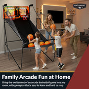 Hathaway Sure Shot 81-in Dual Basketball Arcade Game with LED Scoring — image 8