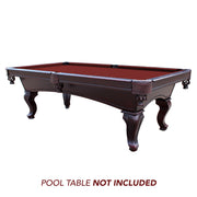 Championship Saturn II Billiard Cloth Pool Table Felt - 7-ft - Burgundy — image 4