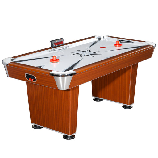 Hathaway Midtown 72" Air Hockey Table with LED Scoring - Cherry Finish — image 1