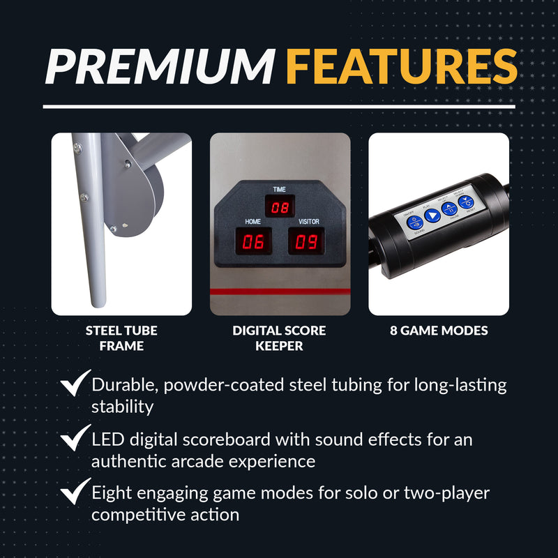 Hathaway Shot Pro Deluxe 81-in Dual Basketball Arcade Game with LED Scoring — image 6