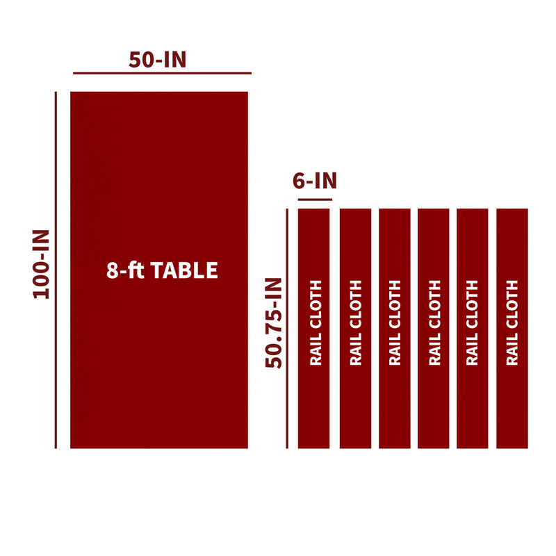 Championship Saturn II Billiard Cloth Pool Table Felt - 8-ft - Burgundy — image 2