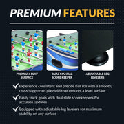 Allure 48-in Foosball Table - Black and Blue — image 6