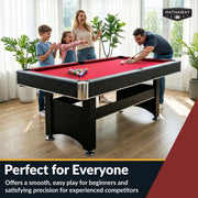 Hathaway Spartan 6-ft Pool Table with Table Tennis Top - Black with Red Felt — image 8