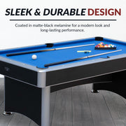 Hathaway Maverick II 7-ft Pool Table with Table Tennis Top - Black with Blue Felt — image 7