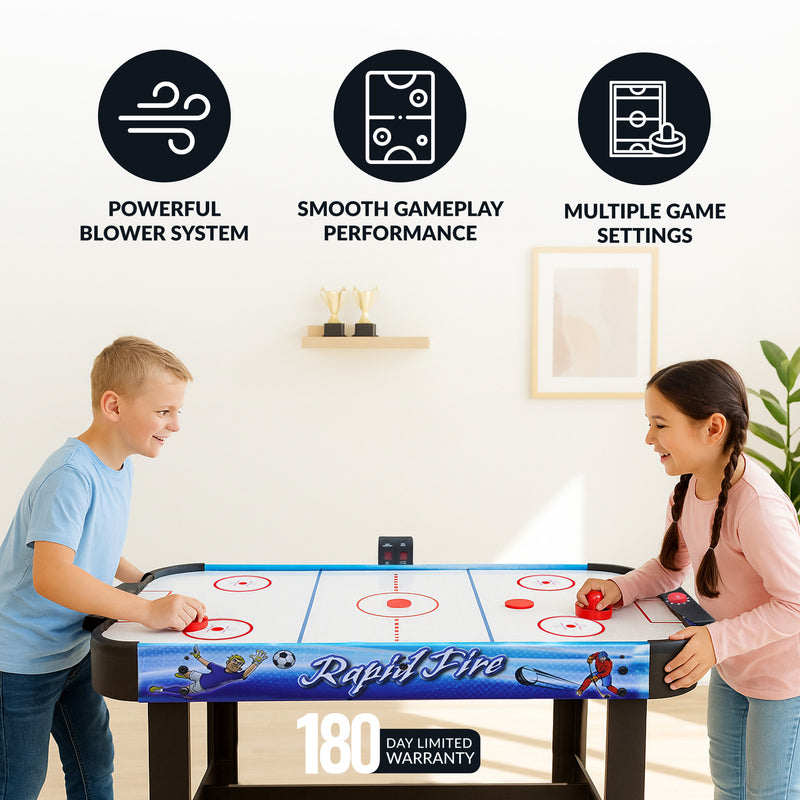 Hathaway Rapid Fire 42" Air Hockey 3-in-1 Multi-Game Table — image 5