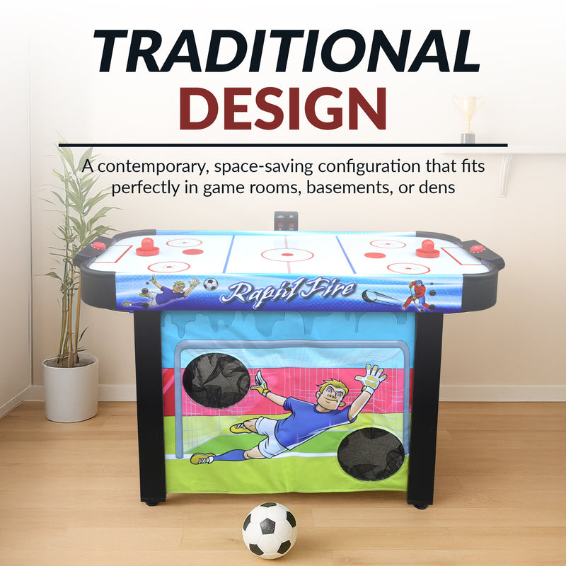 Hathaway Rapid Fire 42" Air Hockey 3-in-1 Multi-Game Table — image 8