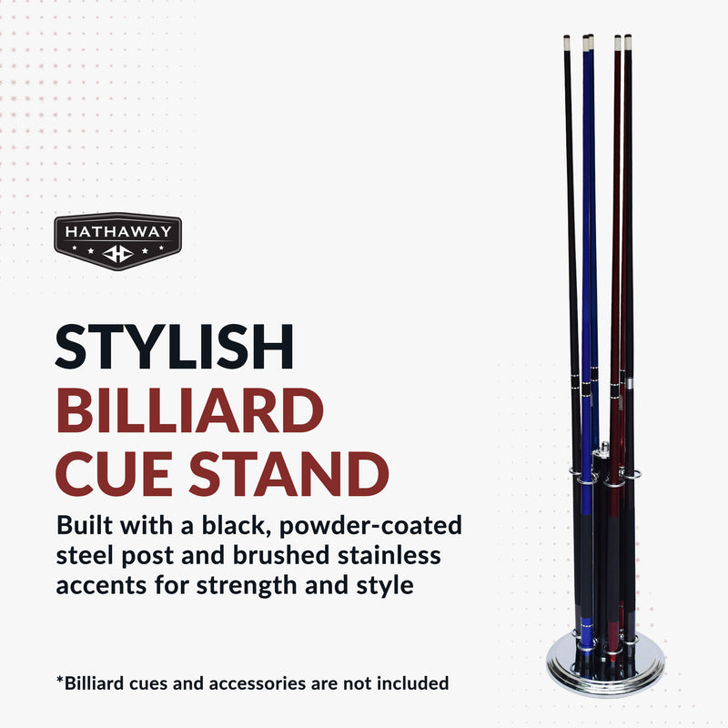 Hathaway Westmont 25-in Billiard Cue Stand - Black — image 6
