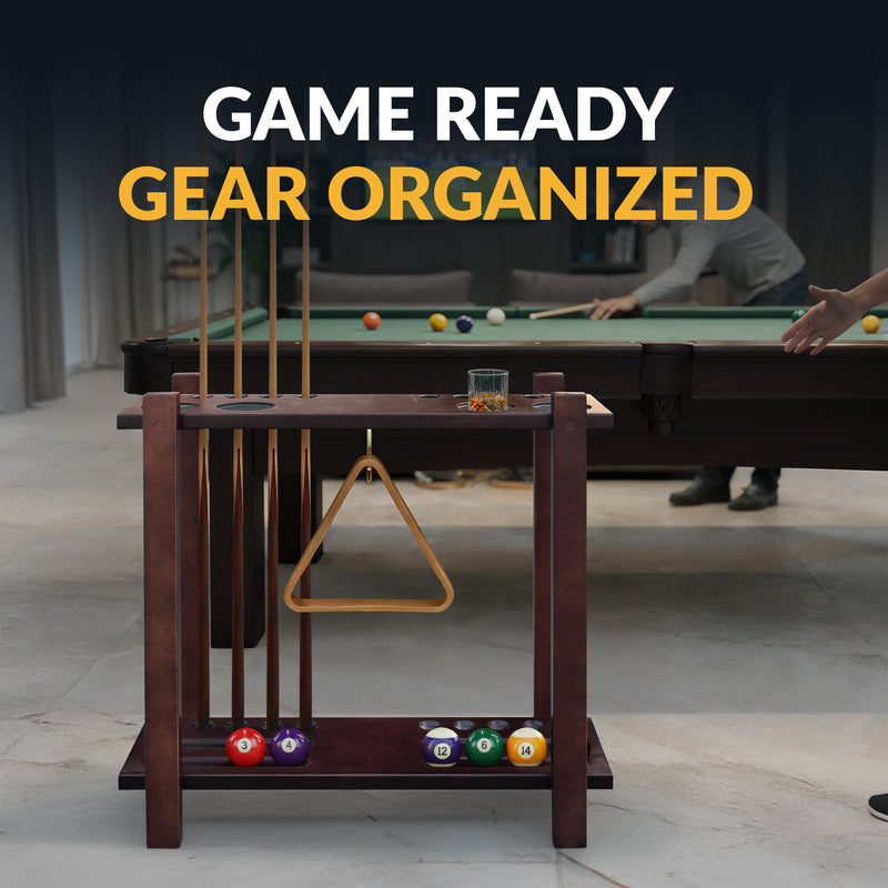 Hathaway Classic 28-in Floor Billiard Cue Rack - Mahogany Finish — image 5