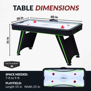 Hathaway Voyager 60" Air Hockey Table with LED Scoring — image 2
