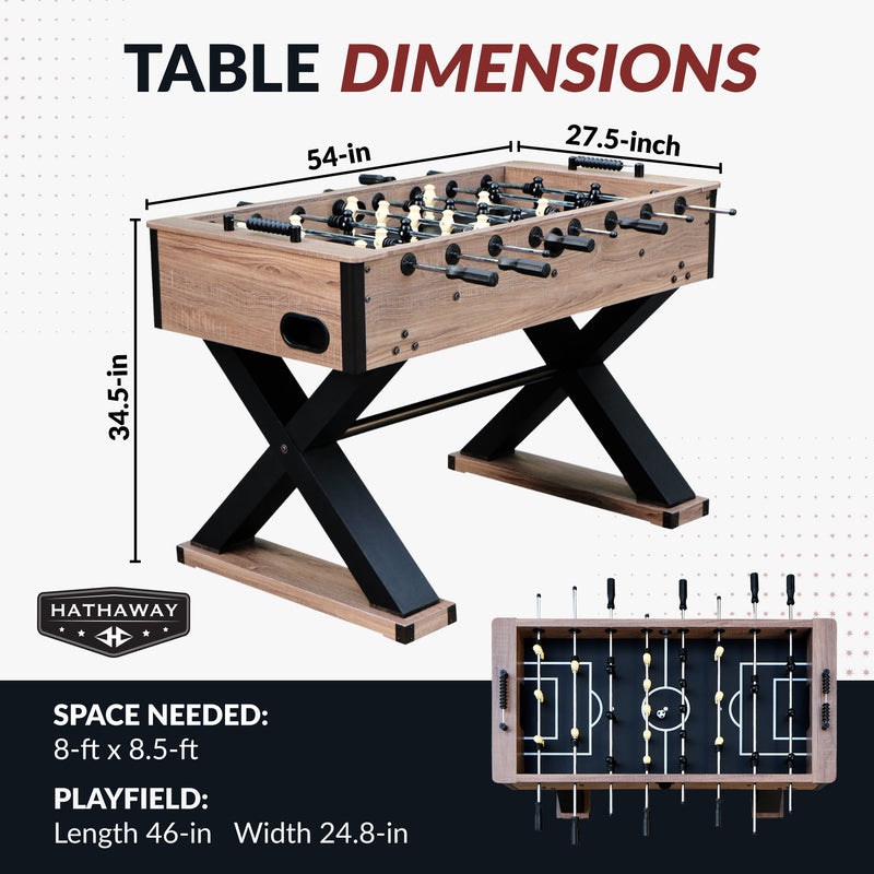 Excalibur 54-in Foosball Table - Driftwood — image 3