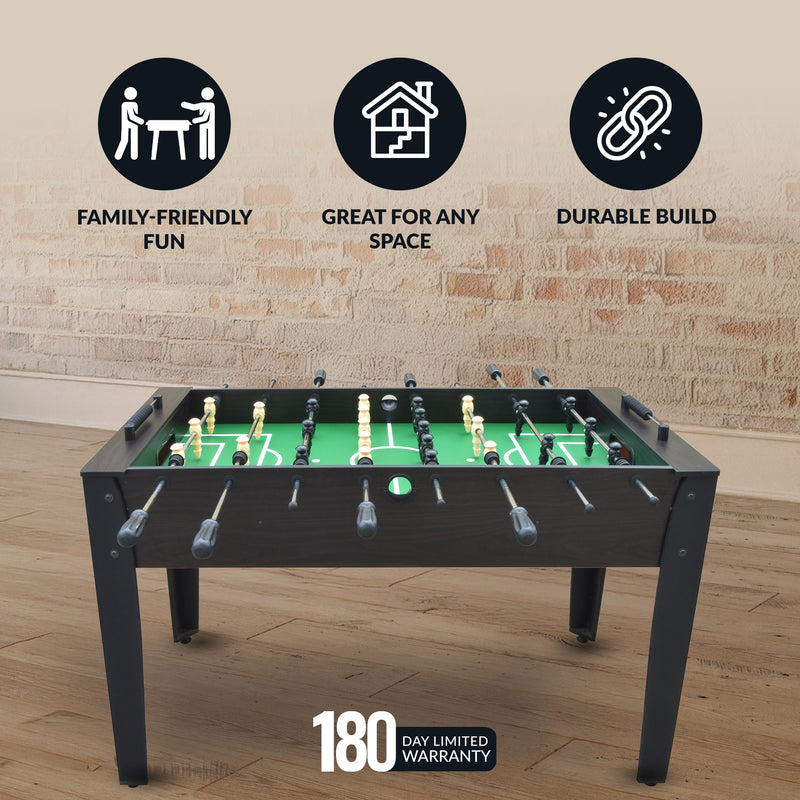 Hurricane 54-in Foosball Table - Dark Walnut — image 5
