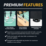 Center Stage Pro Series 59-in Foosball Table - Telescopic Safety Rods — image 6