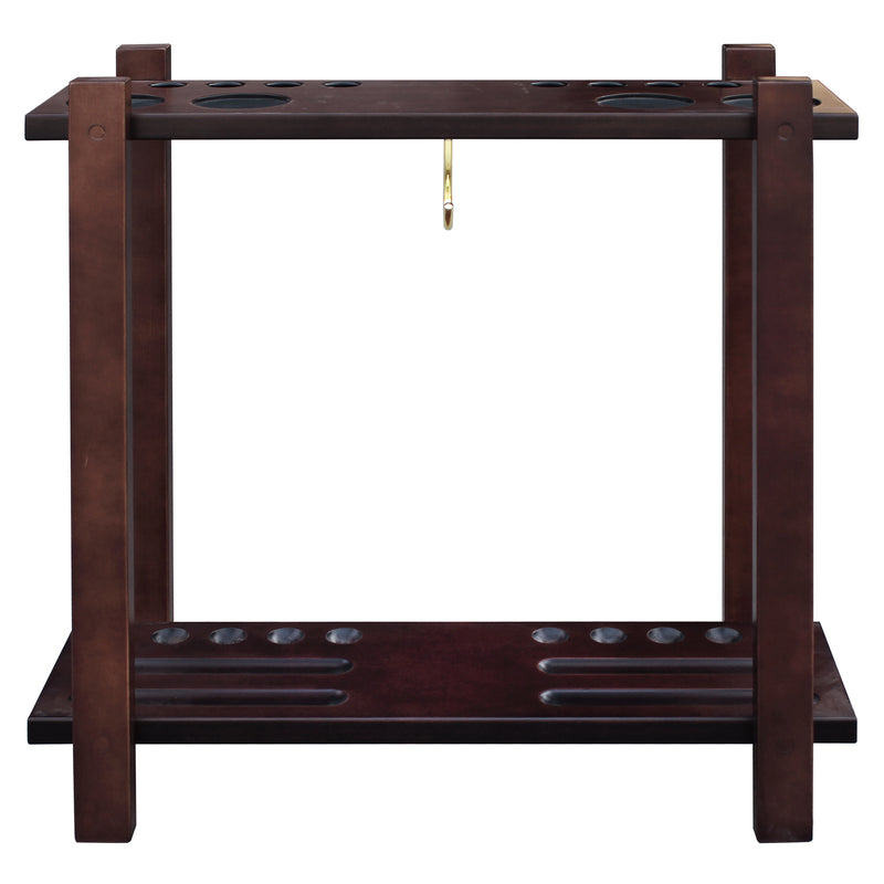 Hathaway Classic 28-in Floor Billiard Cue Rack - Mahogany Finish — image 1