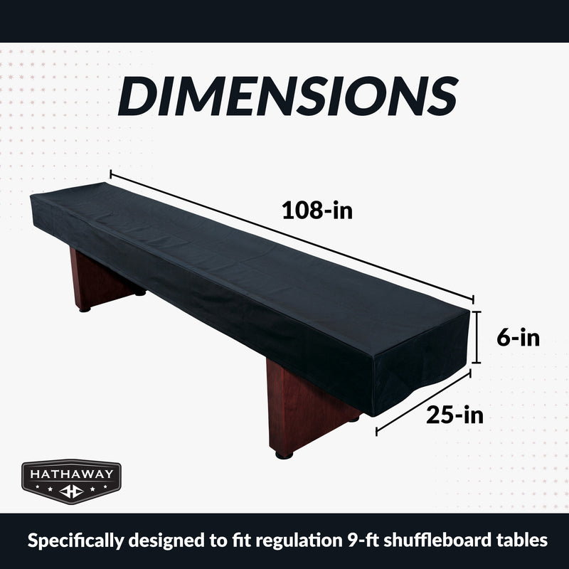 Hathaway 9-ft Shuffleboard Table Cover - Black — image 3