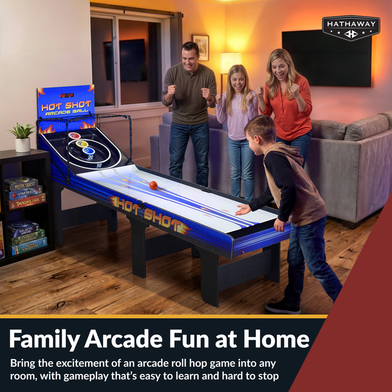 Hathaway Hot Shot 8-ft Roll Hop and Score Arcade Game Table with LED Scoring — image 8