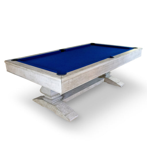 Hathaway Montecito 8-ft Pool Table- Driftwood Finish with Blue Felt — image 1
