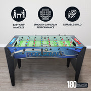 Allure 48-in Foosball Table - Black and Blue — image 5