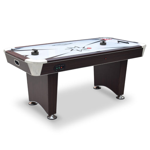 Hathaway Midtown II 6-ft Air Hockey Table with LED Scoring - Dark Cherry Finish — image 2