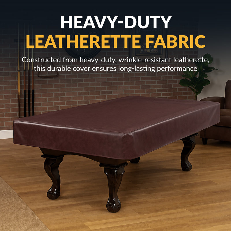 Hathaway 8-ft Billiard Table Cover - Fitted - Brown — image 3