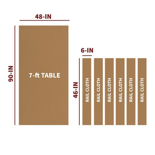 Championship Saturn II Billiard Cloth Pool Table Felt - 7-ft - Camel — image 2