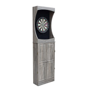 Hathaway Westwood Bristle Dartboard and 84-in Free-Standing Cabinet - Rustic Gray — image 1
