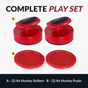 Hathaway Pro-Series Air Hockey 4" Strikers and 3" Pucks - Red — image 4