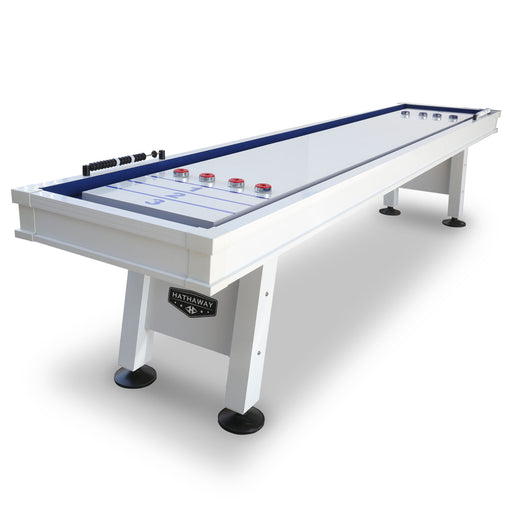Hathaway Crestline 12-ft Outdoor Shuffleboard Table - White — image 1