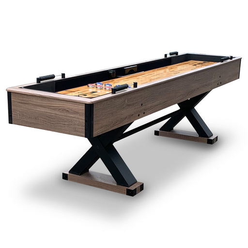 Hathaway Excalibur 9-ft Shuffleboard Table - Driftwood Finish — image 1