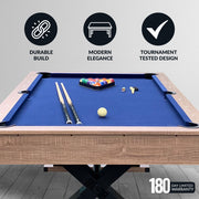 Hathaway Excalibur 7-ft Pool Table - Driftwood Finish with Blue Felt — image 4