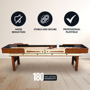 Hathaway Merlot 9-ft Shuffleboard Table - Walnut Finish — image 4