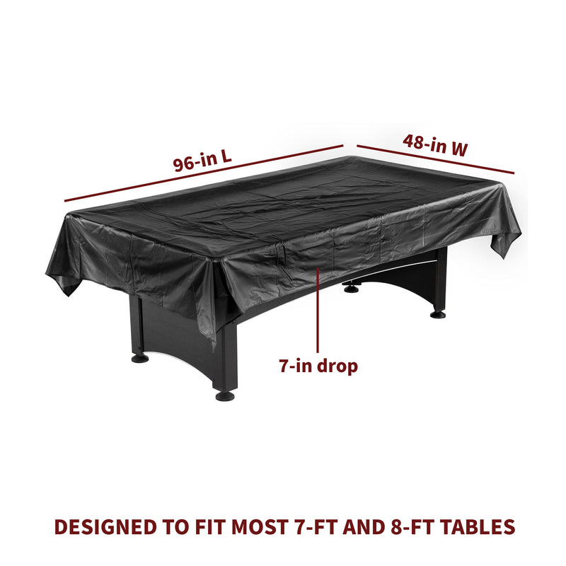 Hathaway 8-ft Billiard Table Cover - Unfitted - Black — image 2