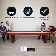 Hathaway Challenger 9-ft Shuffleboard Table - Dk Cherry Finish — image 4