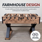 Excalibur 54-in Foosball Table - Driftwood — image 7