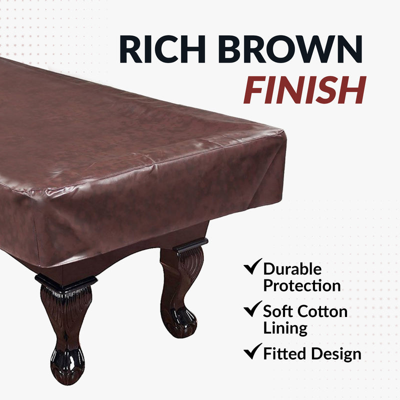 Hathaway 8-ft Billiard Table Cover - Fitted - Brown — image 5