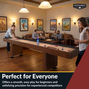 Hathaway Challenger 12-ft Shuffleboard Table - Walnut Finish — image 8