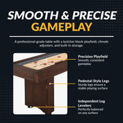 Hathaway Austin 9-ft Shuffleboard Table - Mahogany Finish — image 3