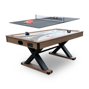 Hathaway Excalibur 72" Air Hockey Table with LED Scoring and Table Tennis Top — image 1