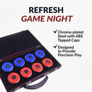 Hathaway Shuffleboard Pucks with Case - Pro Series - Set of 8 — image 6