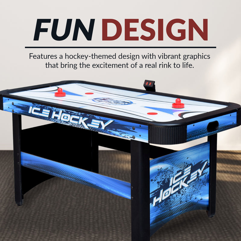 Hathaway Face-Off 60" Air Hockey Table with LED Scoring — image 8