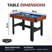 Hathaway Triad 48-in Pool Table 3-in-1 Multi-Game — image 3