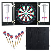 Hathaway Winchester Bristle Dartboard and Cabinet Set - Black — image 2