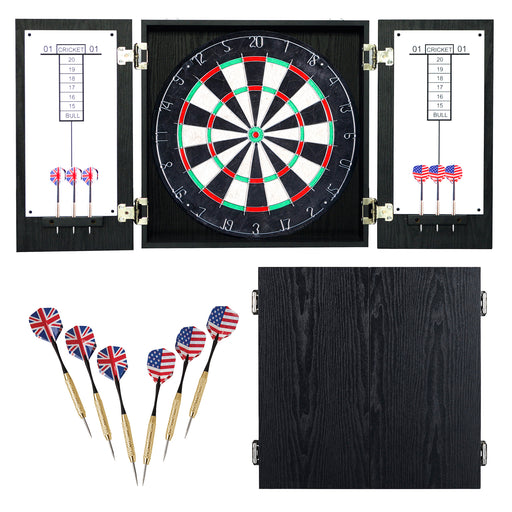 Hathaway Winchester Bristle Dartboard and Cabinet Set - Black — image 2