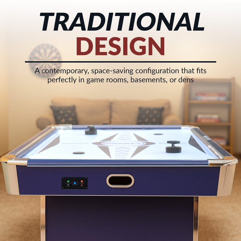 Hathaway Phantom II 90" Air Hockey Table with LED Scoring and Lights — image 8