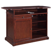 Hathaway Ridgeline 60-in Hardwood Home Bar with Storage - Mahogany Finish — image 1