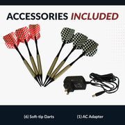 Hathaway Magnum 15.5-in Electronic Dartboard - 20 Games - Soft Tip — image 7