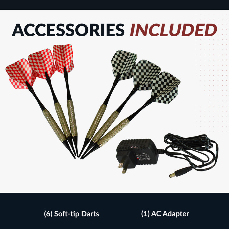 Hathaway Magnum 15.5-in Electronic Dartboard - 20 Games - Soft Tip — image 7
