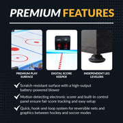 Hathaway Rapid Fire 42-in Air Hockey 3-in-1 Multi-Game Table — image 6