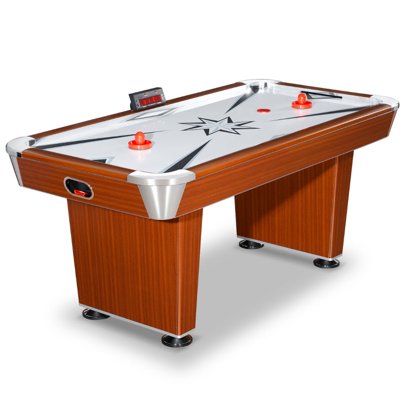 Hathaway Midtown 72" Air Hockey Table with LED Scoring - Cherry Finish — image 2