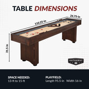 Hathaway Austin 9-ft Shuffleboard Table - Mahogany Finish — image 2